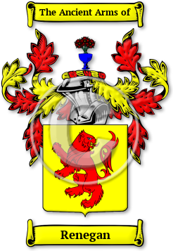 Renegan Family Crest Download (jpg) Legacy Series - 150 DPI