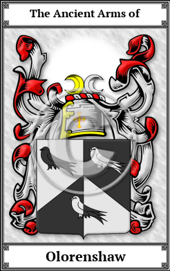 Olorenshaw Family Crest Download (JPG)  Book Plated - 150 DPI