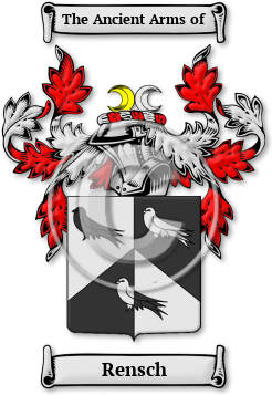 Rensch Family Crest Download (jpg) Legacy Series - 150 DPI