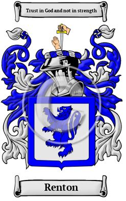 Renton Family Crest/Coat of Arms