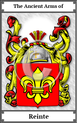 Reinte Family Crest Download (JPG)  Book Plated - 150 DPI
