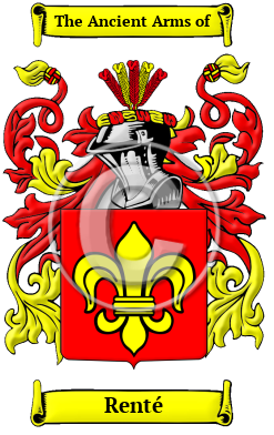 Renté Family Crest Download (JPG) Heritage Series - 300 DPI