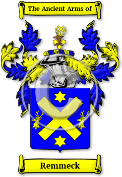 Remmeck Family Crest Download (jpg) Legacy Series - 150 DPI