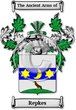 Repkes Family Crest Download (jpg) Legacy Series - 150 DPI