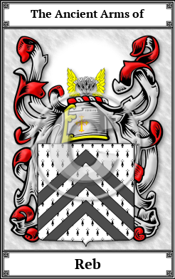 Reb Family Crest Download (JPG) Book Plated - 600 DPI