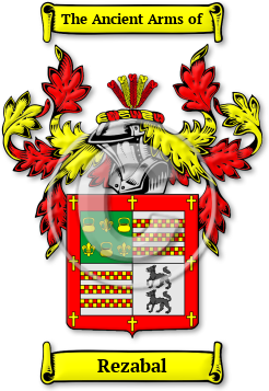 Rezabal Family Crest Download (jpg) Legacy Series - 150 DPI