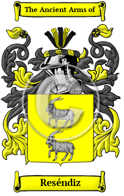 Reséndiz Family Crest/Coat of Arms