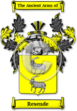 Resende Family Crest Download (jpg) Legacy Series - 150 DPI