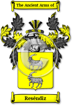 Reséndiz Family Crest Download (jpg) Legacy Series - 150 DPI