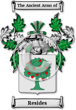Resides Family Crest Download (jpg) Legacy Series - 150 DPI