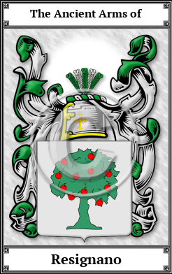 Resignano Family Crest Download (JPG)  Book Plated - 150 DPI