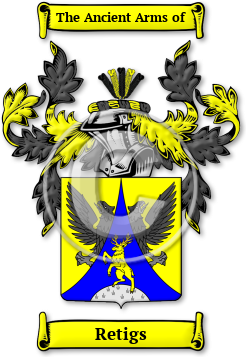 Retigs Family Crest Download (jpg) Legacy Series - 150 DPI