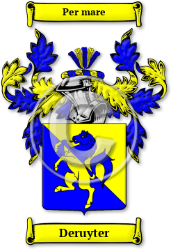 Deruyter Family Crest Download (jpg) Legacy Series - 150 DPI