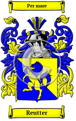 Reutter Family Crest Download (JPG) Heritage Series - 600 DPI