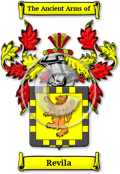 Revila Family Crest Download (jpg) Legacy Series - 150 DPI