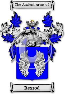 Rexrod Family Crest Download (jpg) Legacy Series - 150 DPI
