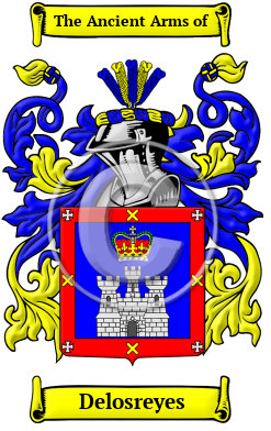 Delosreyes Family Crest Download (jpg) Heritage Series - 150 DPI