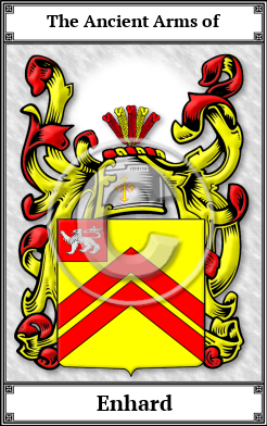 Enhard Family Crest Download (JPG)  Book Plated - 150 DPI