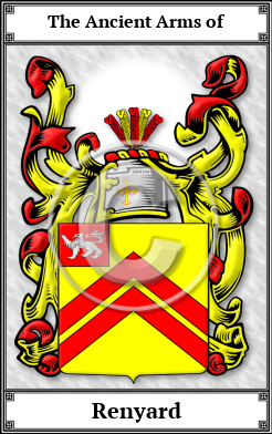 Renyard Family Crest Download (JPG)  Book Plated - 150 DPI