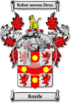 Royds Family Crest Download (jpg) Legacy Series - 150 DPI