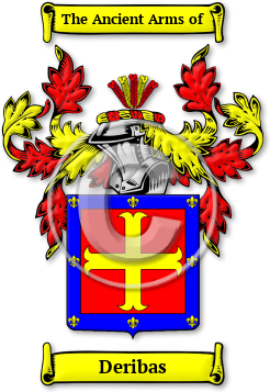 Deribas Family Crest Download (jpg) Legacy Series - 150 DPI