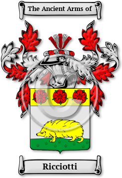 Ricciotti Family Crest Download (JPG) Legacy Series - 600 DPI