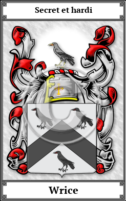 Wrice Family Crest Download (JPG) Book Plated - 600 DPI