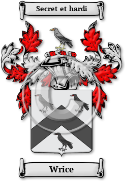 Wrice Family Crest Download (JPG) Legacy Series - 600 DPI