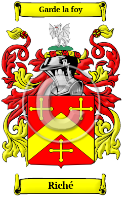 Riché Family Crest Download (JPG) Heritage Series - 300 DPI