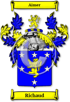 Richaud Family Crest Download (JPG) Legacy Series - 600 DPI