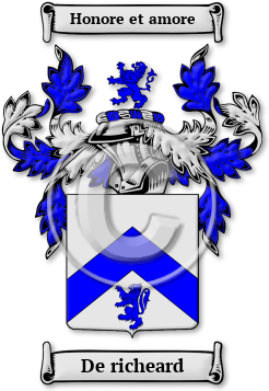 De richeard Family Crest Download (jpg) Legacy Series - 150 DPI