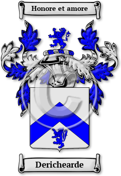 Derichearde Family Crest Download (jpg) Legacy Series - 150 DPI