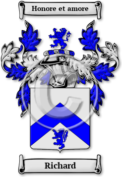 Richard Family Crest Download (jpg) Legacy Series - 150 DPI