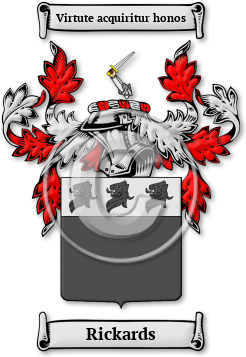 Rickards Family Crest Download (JPG) Legacy Series - 300 DPI