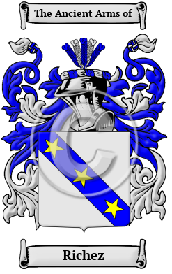 Richez Family Crest Download (JPG) Heritage Series - 600 DPI
