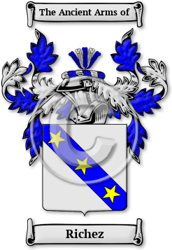 Richez Family Crest Download (jpg) Legacy Series - 150 DPI