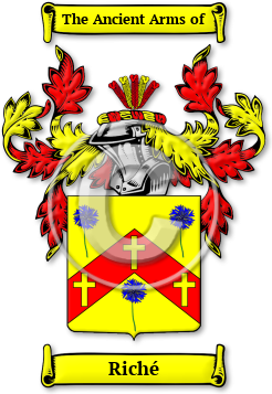 Riché Family Crest Download (jpg) Legacy Series - 150 DPI