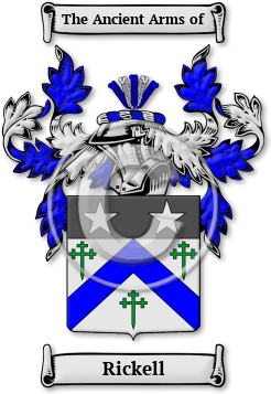 Rickell Family Crest Download (jpg) Legacy Series - 150 DPI
