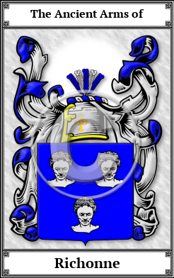 Richonne Family Crest Download (JPG)  Book Plated - 150 DPI