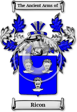 Ricon Family Crest Download (jpg) Legacy Series - 150 DPI