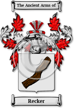 Recker Family Crest Download (jpg) Legacy Series - 150 DPI