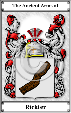 Rickter Family Crest Download (JPG)  Book Plated - 150 DPI