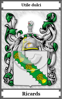 Ricards Family Crest Download (JPG) Book Plated - 600 DPI