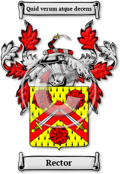 Rector Family Crest Download (jpg) Legacy Series - 150 DPI
