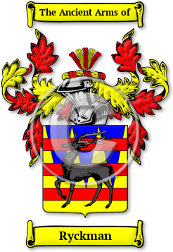 Ryckman Family Crest Download (jpg) Legacy Series - 150 DPI