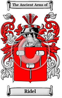 Ridel Family Crest Download (JPG) Heritage Series - 600 DPI