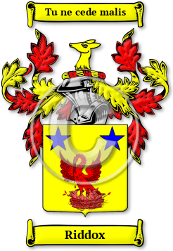 Riddox Family Crest Download (jpg) Legacy Series - 150 DPI