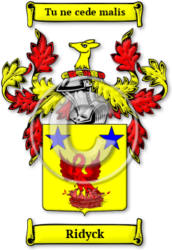 Ridyck Family Crest Download (jpg) Legacy Series - 150 DPI