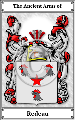Redeau Family Crest Download (JPG) Book Plated - 600 DPI