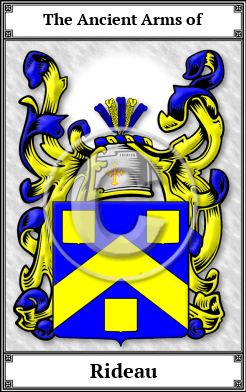 Rideau Family Crest Download (JPG)  Book Plated - 150 DPI